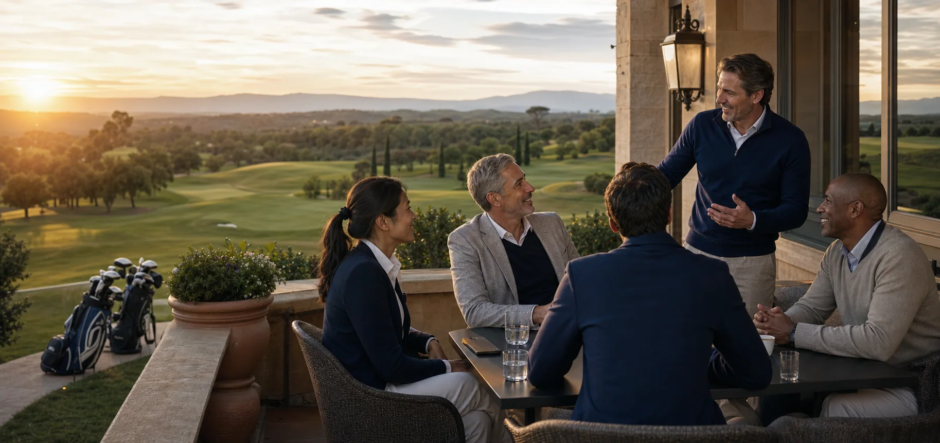 Membres du réseau EWNS réunis lors d’un événement de golf